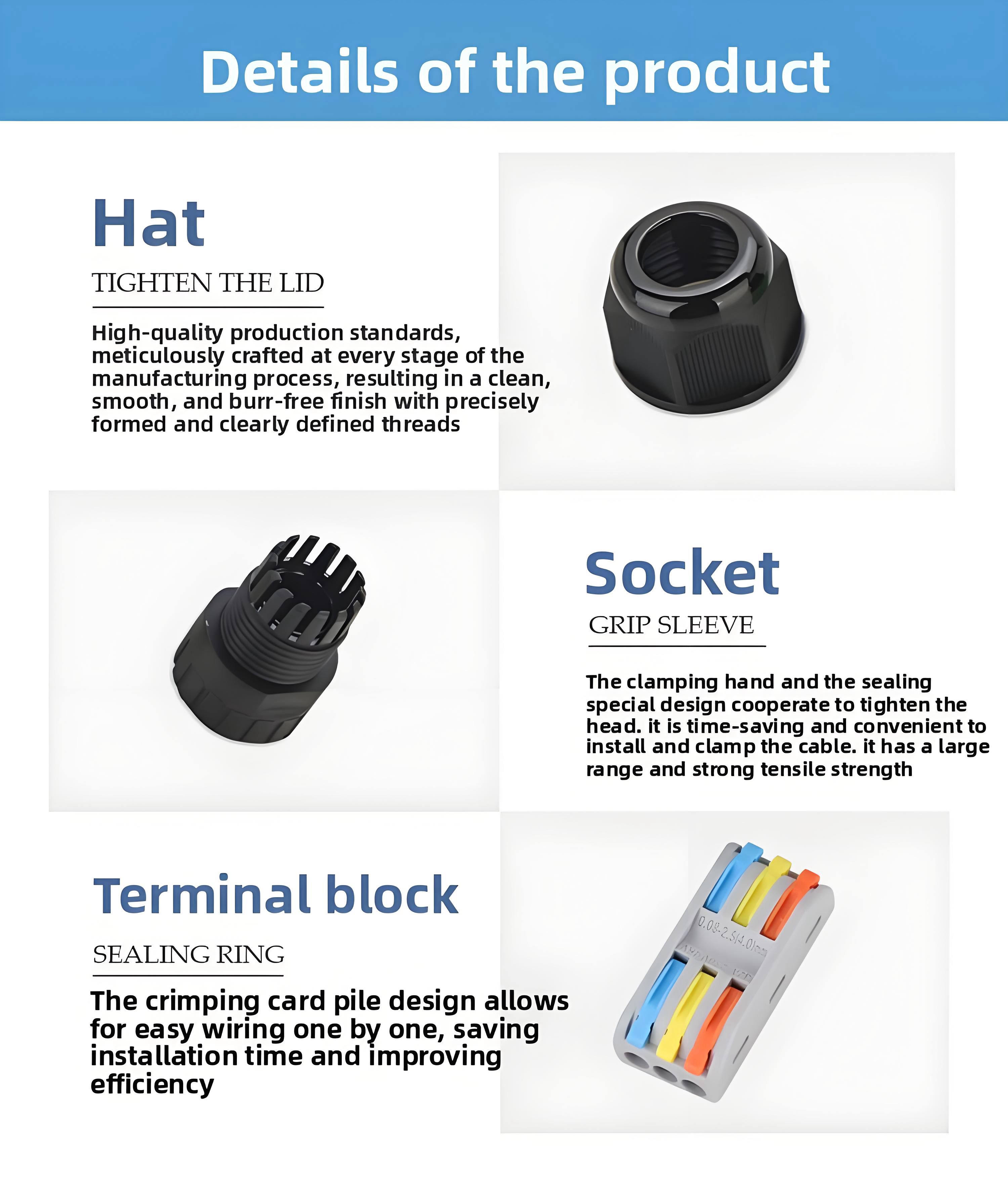 M25 Waterproof Circular Connector 2-Pin IP68 Rated 450V with 100% Dustproof Protection