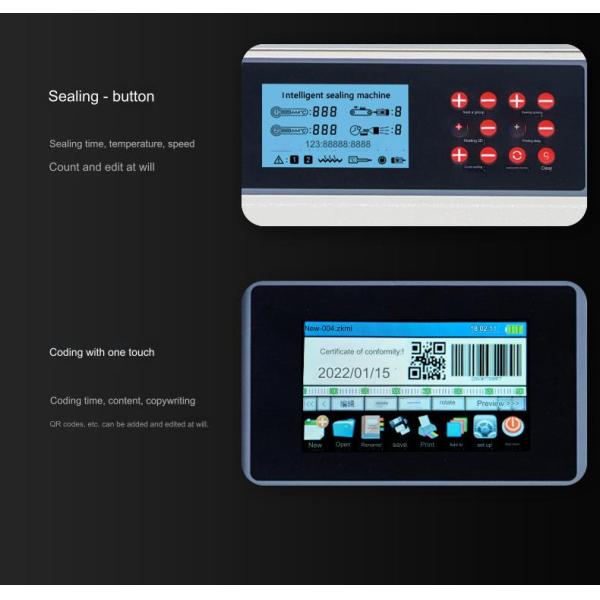 Continuous Pouch Sealing Machine 1.56CBM 10mm Sealing Width for Machinery Repair Shops