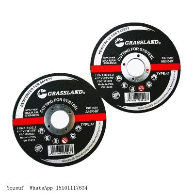 115mm X 1.0mm X 22.2mm Thin Angle Grinder Discs Depressed Center Metal
