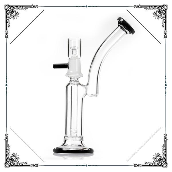 7 Inches 4 Slit Perc Dab Oil Rig Mini Smoking Water Pipes Hand Blown