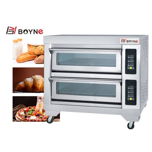 Electric Deck Oven One Deck Two Trays Bakery Equipment For Bread Shop Pizzeria
