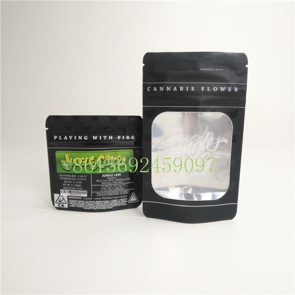 Moisture Proof 3.5g Zipper Top Bag , Stand Up Pouch Jungle Boy Sticker Mylar Packaging