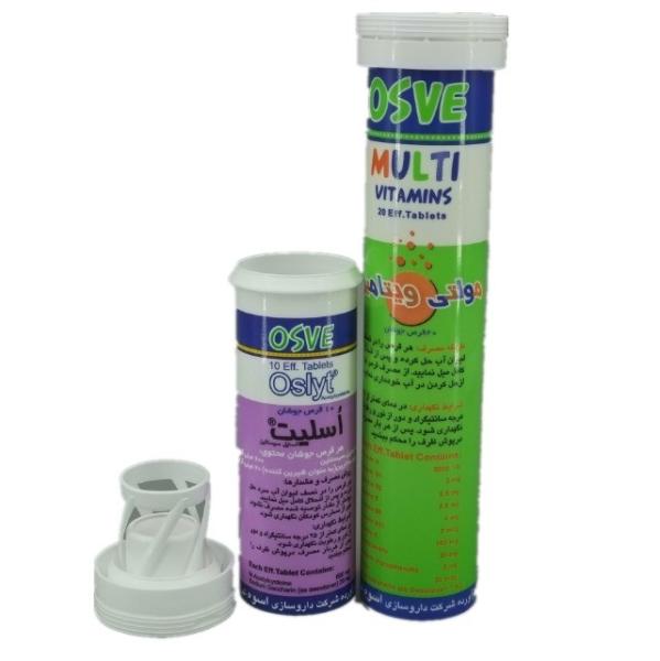Bouteilles en plastique de couleur personnalisée pour VC Tablettes effervescentes Récipient capsule