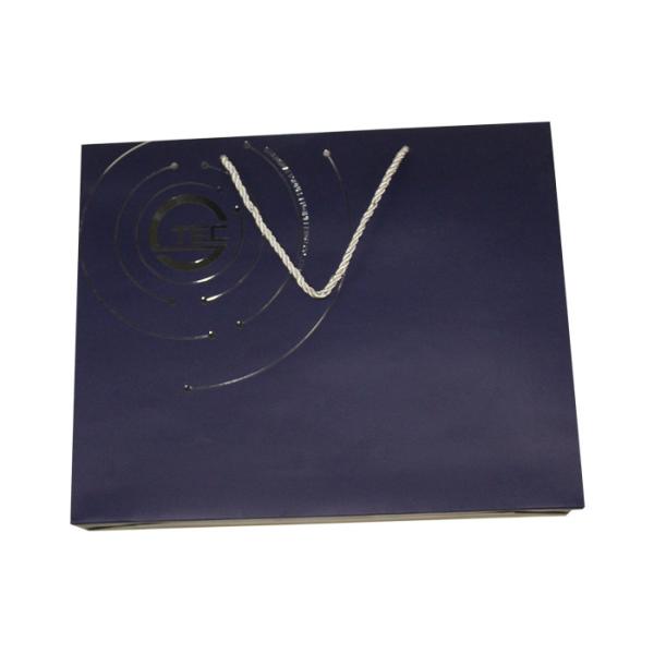 Hot Stamping Customized Paper Bags With Handles OEM UV Coating
