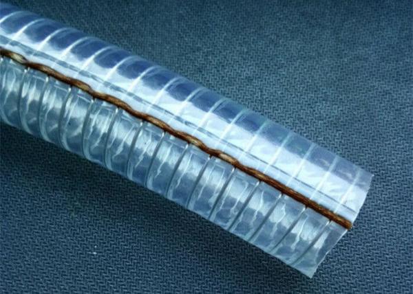 Good Flexibility PVC Anti Static Wire Reinforced Water Hose For Fuel Petroleum