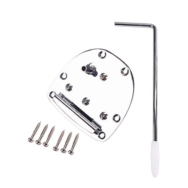 Tremolo de Guitarra Chrome Pedaço traseiro para Mustang Jazzmaster Guitarra Repaclement Guitar Bridge