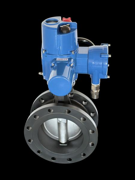2IN10INelectric Actuated Hard-sealed Angle-travel butterfly Valve,DC24VAC110V220V380VStandardt/Intelligent Type Various Calibers