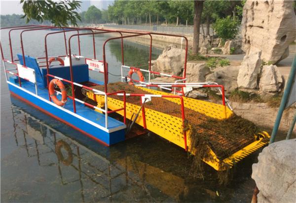 Automatic Cutter Lake Plants Boats Water Hyacinth Grass Aquatic Weed Harvester For Sale