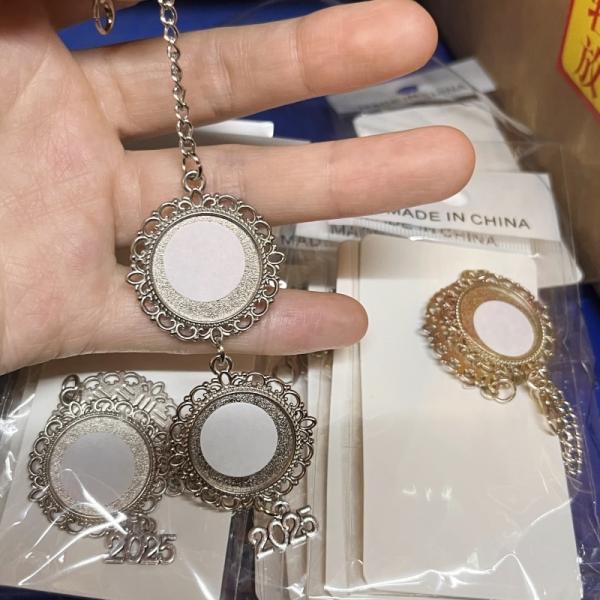 Sublimation Graduation Season Pendant Accessories Blank Sublimation Metal Gift