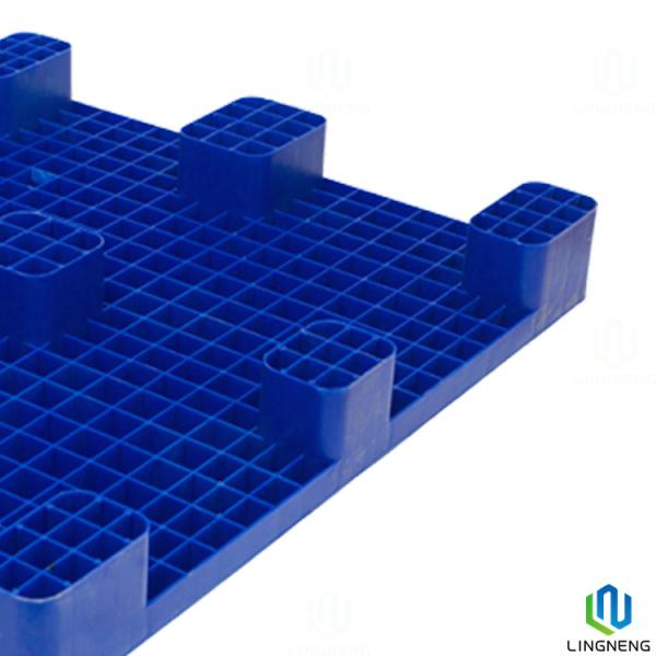 Anti Slip Heavy Duty Plastic Pallet Blue 1200*1000*150mm With Nine Feet / Smooth Top