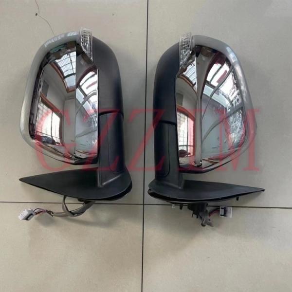 Espelhos laterais ABS de plástico para carros clássicos cromo preto LED para L200 2019