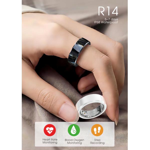 R14 Bluetooth Smart Ring With Fitness Монитор слежения за здоровьем для мужчин женщин пара