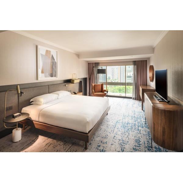 OEM Simple Elegant Ash Solid Wood Hotel Bedroom Furniture Sets