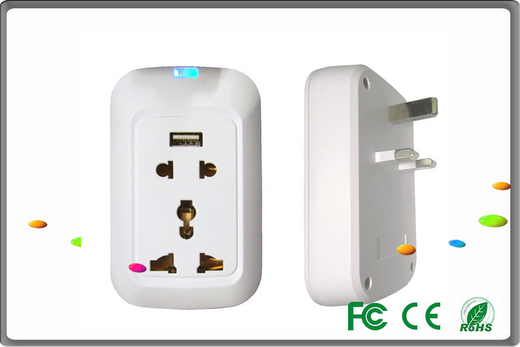 Smart Home wifi smart plug socket for TV / audio , 90v - 260v 2.4 Ghz