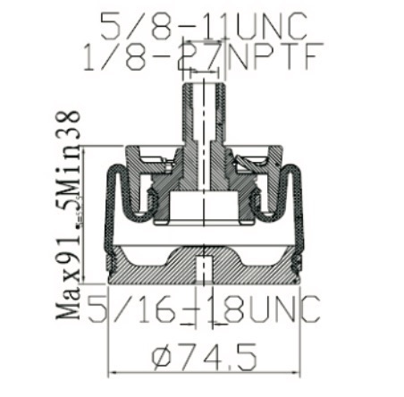рукав стержня Firestone 1M1A-0 W02-358-3000 весен воздуха 38mm промышленный пластиковый для оптического кабеля волокна