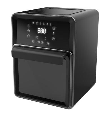 fogão livre do óleo do forno 2000W da frigideira do ar quente de grande capacidade 11L com a gaiola 4L giratória
