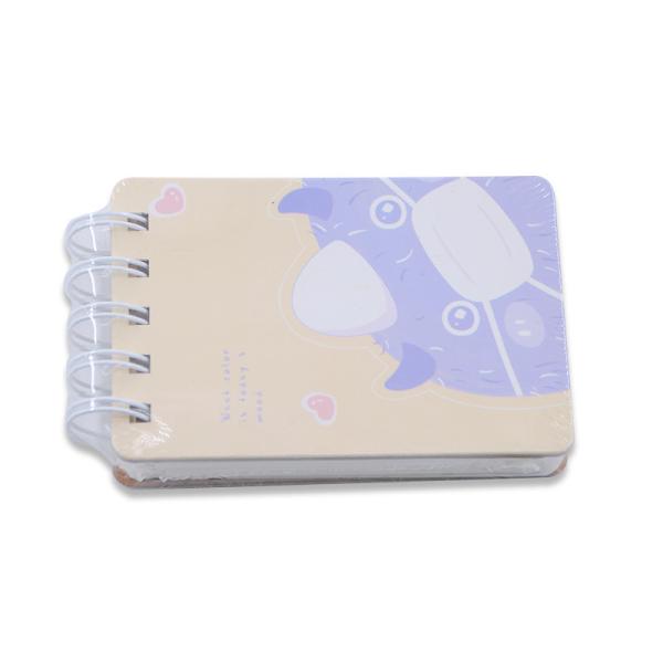 Mini carnet avec une impression de dessins animés personnalisé Élastique Kawaii Stationnaire étudiant