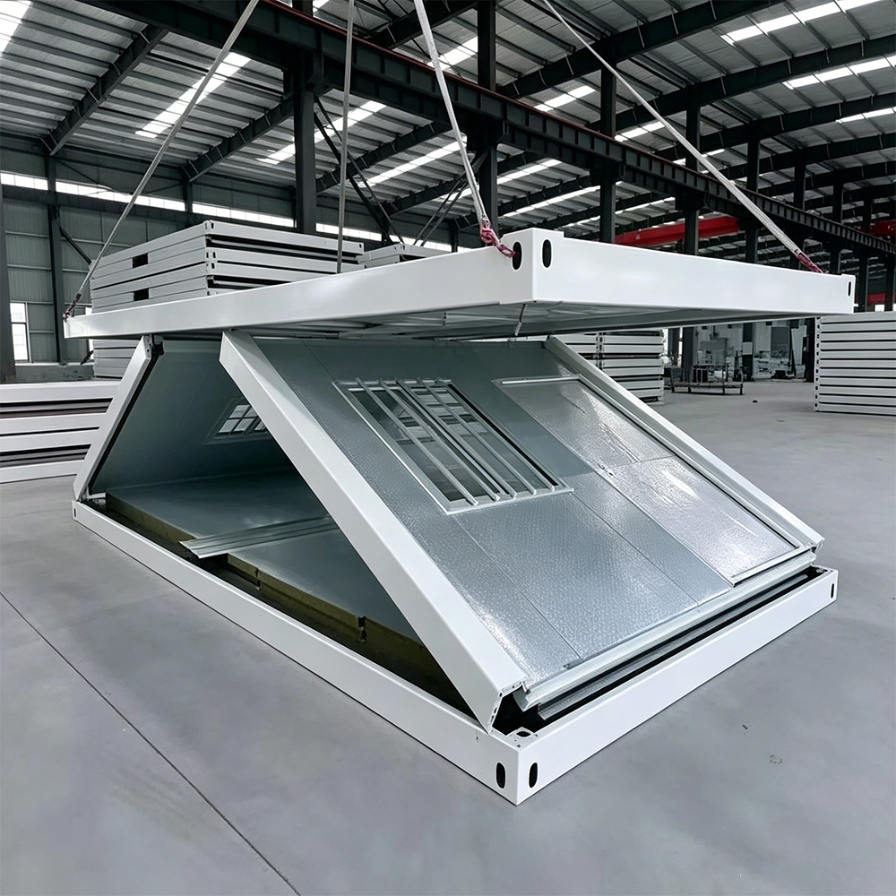 Construction Site Quick Install Foldable Container House Steel Frame Windproof for Worker Dormitory Temporary Office