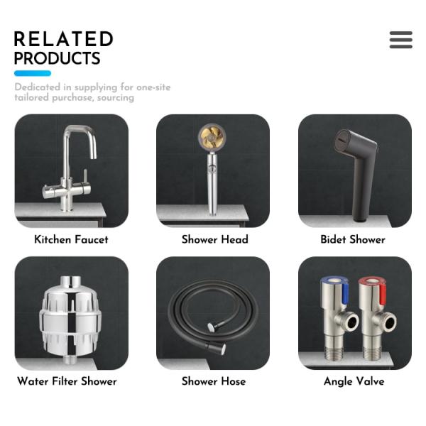 Traditional Style Brushed Surface Waterfall Faucet Shower Set for Lavatory Bathroom Sink