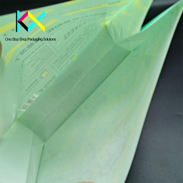 Customizable Spot UV  Eco Friendly Tea Bag Packaging Use Side Zipper