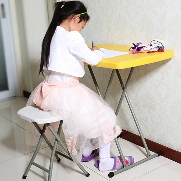 30Inch Plastic Height Adjustable Laptop Folding Table for Home Office Living Room
