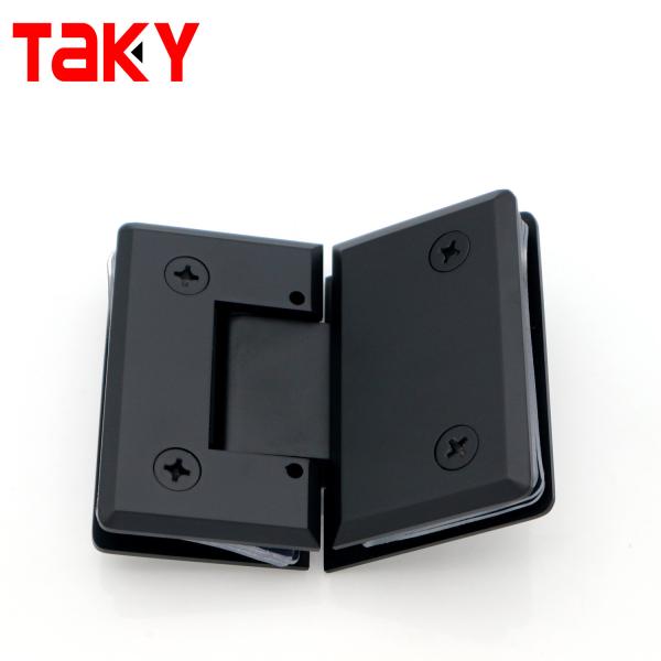 Frameless 135 Degree Black Shower Door Hardware Stainless Steel Glass Door Hinge
