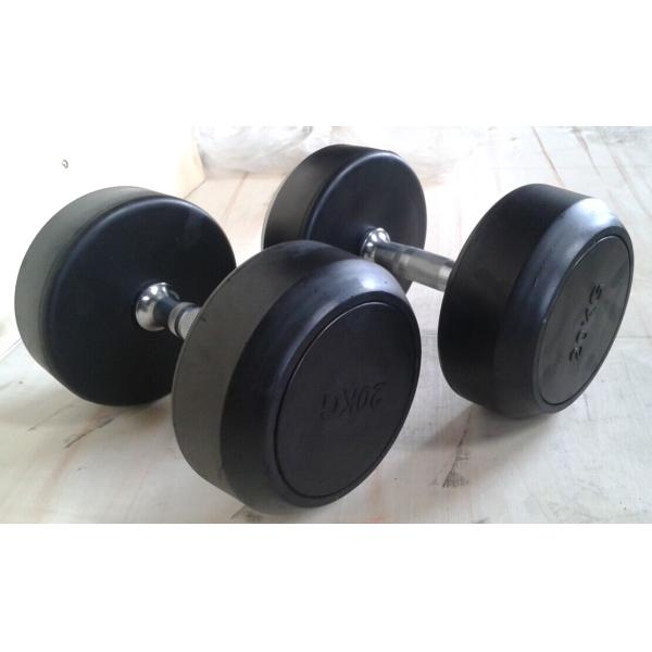 Club Gym Equipment Parts Rubber Steel Material Gym Fitness Dumbbells