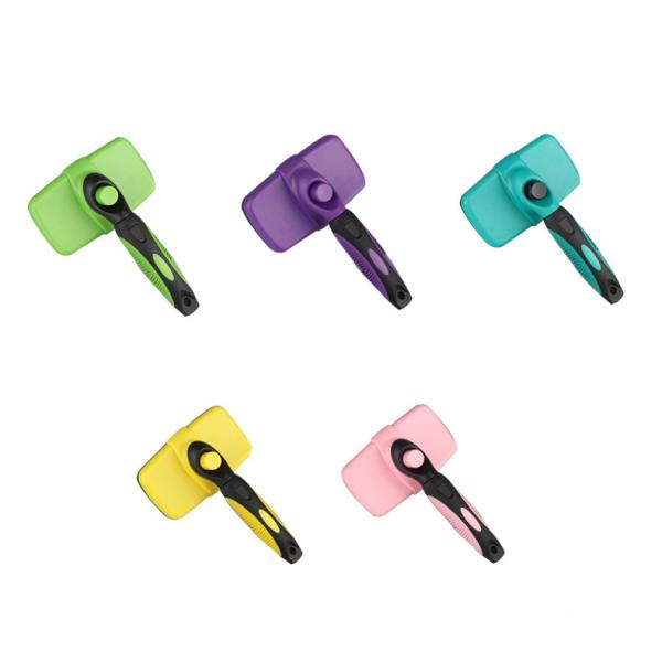 Pet Grooming Tool Cleaning Reusable Shedding Soft Slicker Dog Cat Hair Brush Suitable