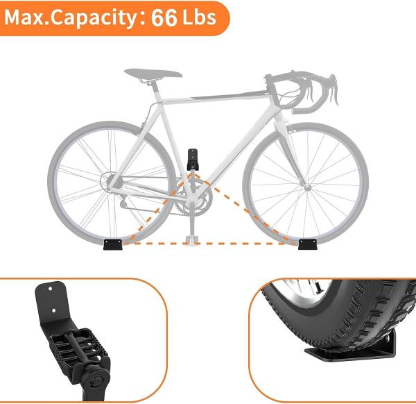 ISO9001 Rohs CE 16949 Bicicleta Display Stand Bracket Soldadura Bicicleta Pedal Pendente Montar de parede
