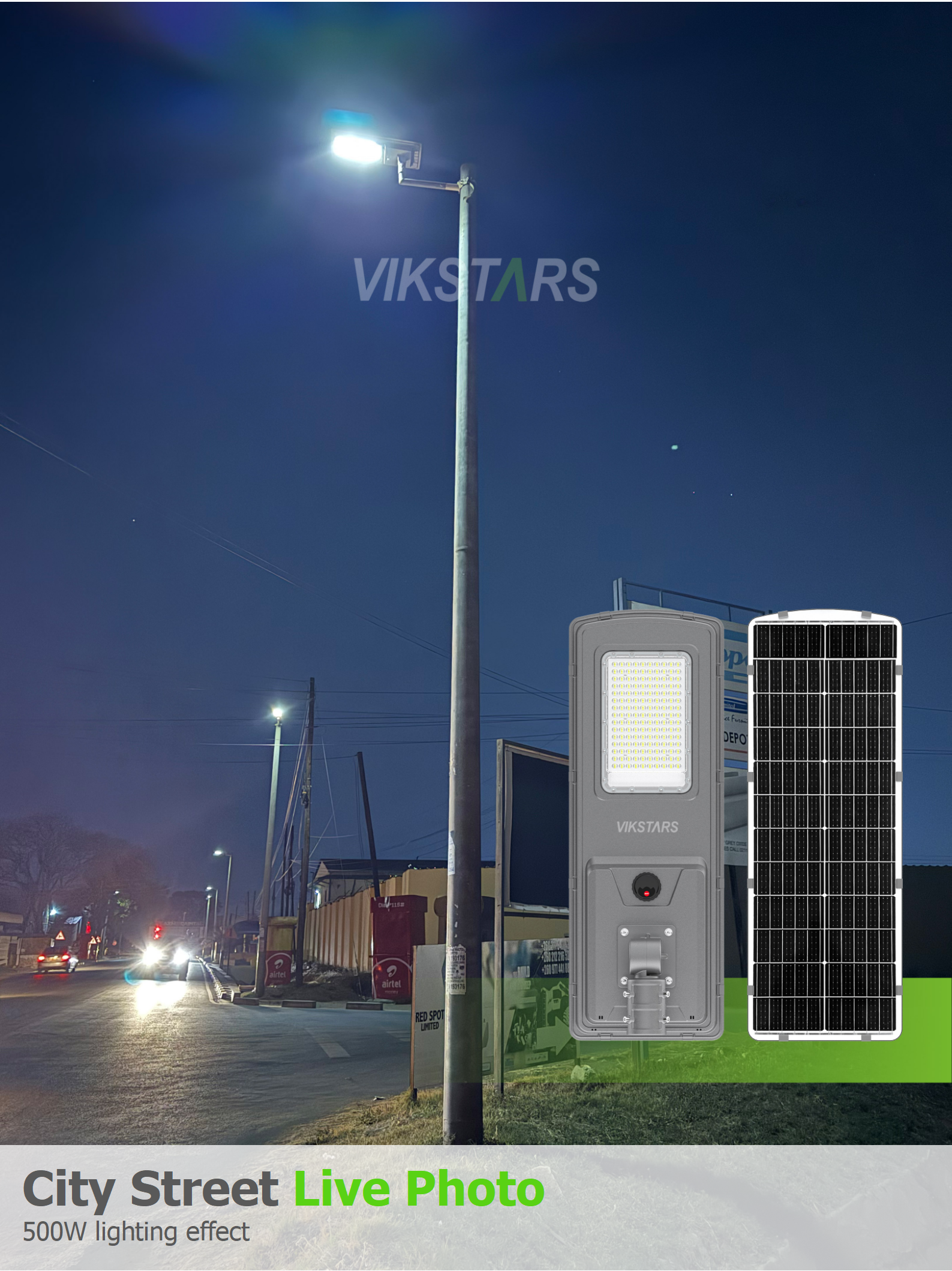 2025 Newest All in One Solar Street Lights Outdoor 300w 400w 500w Lamp for Road With Light Sensor Motion Sensor Solar Lamp
