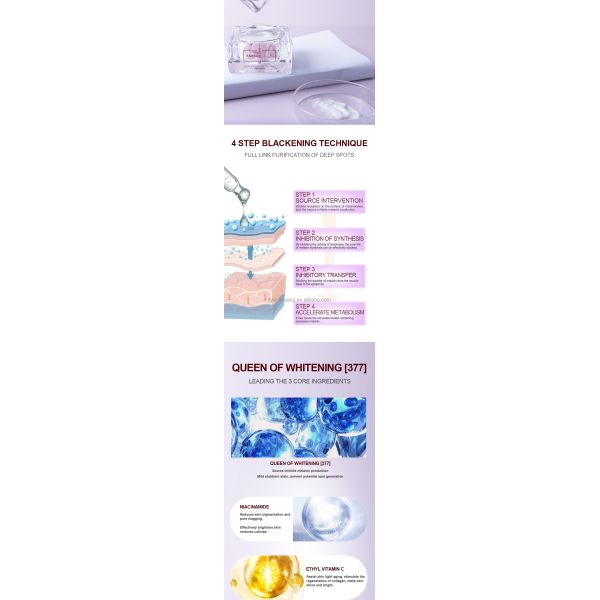 China Manufacturer's Whitening Cream Wholesale Niacinamide Antioxidant Moisturizing Exfoliating Revitalizing Dark Circles