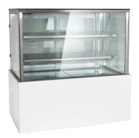 Tipo mostra da gaveta do refrigerador da exposição do bolo da padaria para o restaurante
