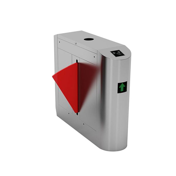 304 Stainless Steel Flap Barrier Gate with 600mm Passage Width and 0.2S Flap Operation for Access Control