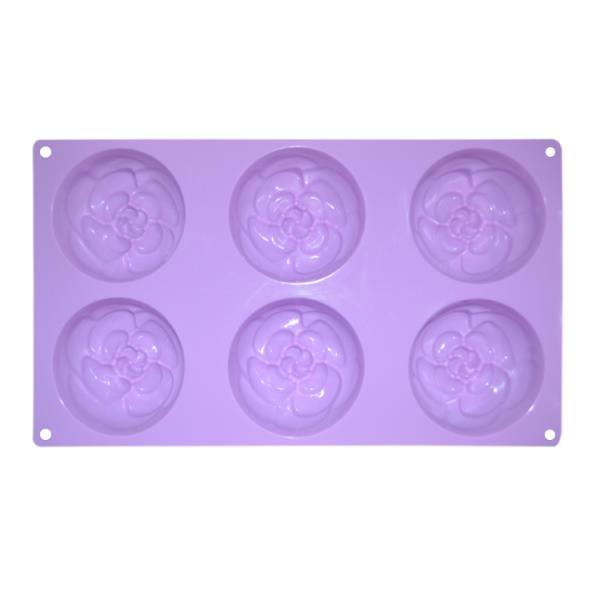 Цветки полостей прессформы 6 мыла силикона анти- разрыва Handmade формируют для украшения торта