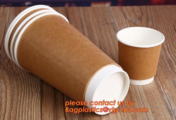 12oz Fine workmanship flexo printing custom design double Kraft paper cup,PAPER PRODUCTS PLATE BOXES CUPS, PARTY SUPPLIE