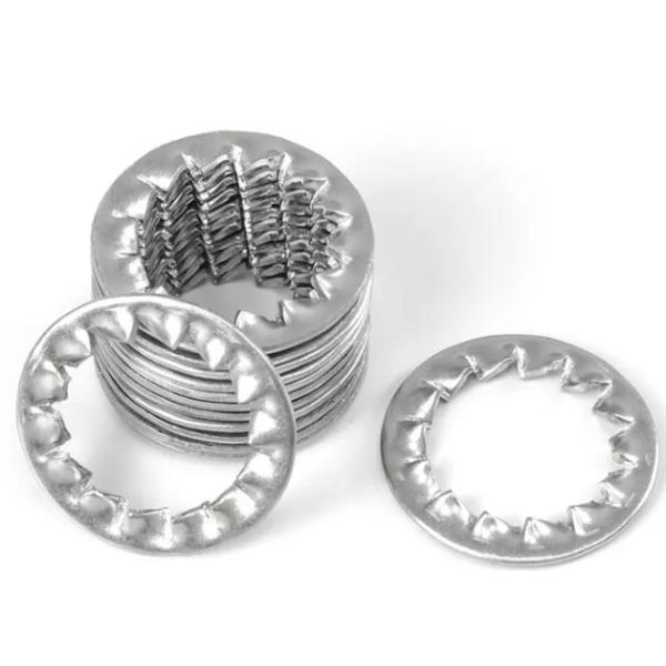 Din 6797 Stainless Steel Fasteners M10 M12 Toothed Star Washer Internal Tooth Lock Washer