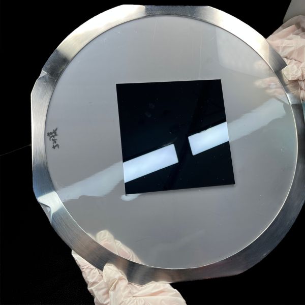 Square Silicon Wafer with Film-Laminated Carrier for Advanced IC, Semiconductor & Quantum Research