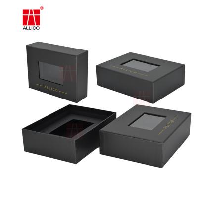 Forme claire de rectangle de fenêtre de boîte-cadeau de carton de C2S 128gsm-157gsm