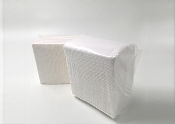 White Plain Cloth Guest Towels Linen Feel 50 Gsm Weight Environmental Friendly