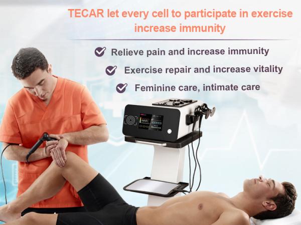 Máquina da fisioterapia da inflamação da terapia de Tecar 2,1 do equipamento do alívio das dores do CET RF do RET físico