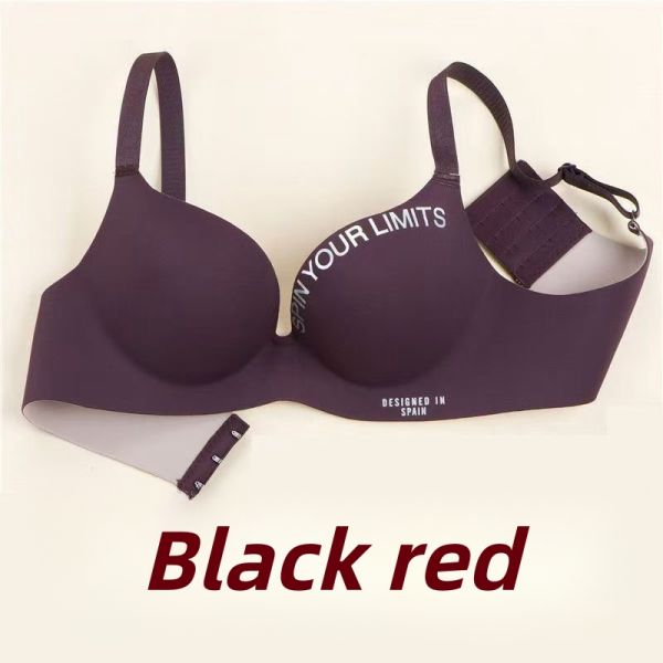Seamless Small Breasts Bra for Women Gathered One-piece Wire-free Side Breasts Anti-sagging Lifting and Adjustable Bra