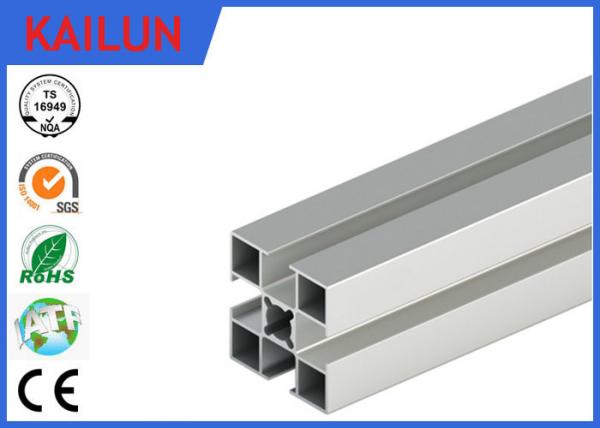 3838 T Slot Custom Aluminum Extrusions Material With Silver Anodized Surface Treatment