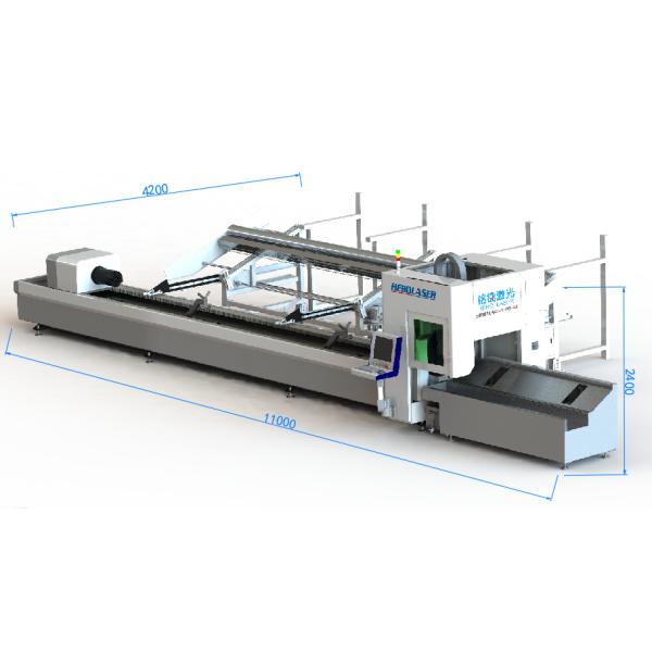 Automatic Feeding Tube Laser Cutting Machine For Metal Acrylic Engraving