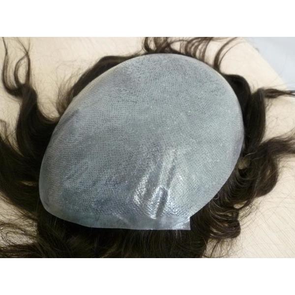 Average Cap  Men Hair Wig Npu Base Black Hair System For Men