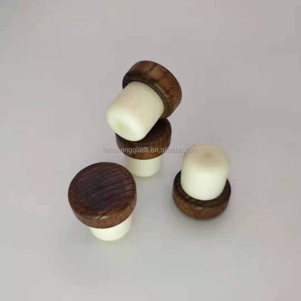 Противополитическая уплотнительная крышка Синтетическая пробка Деревянная верхняя часть Алюминиевая металлическая бутылка для вина пробка