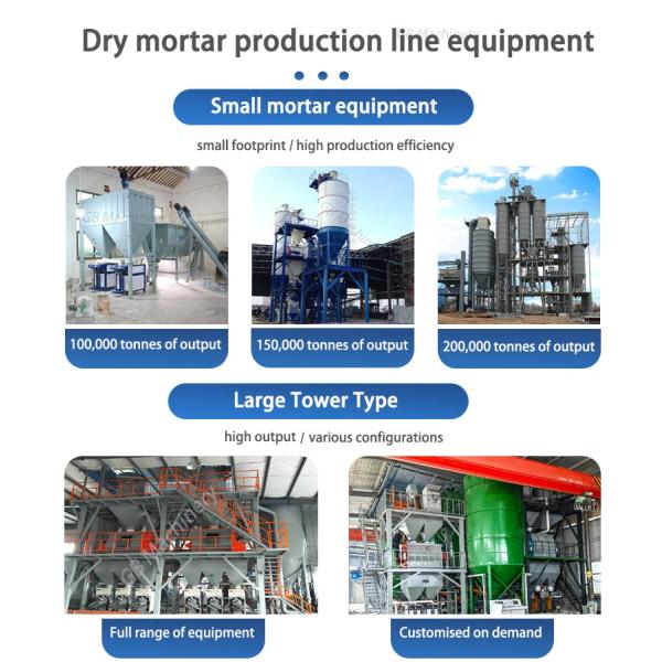 Putty Powder Plastering Dry Mortar Equipment 5000kg Gypsum Mixer Machine