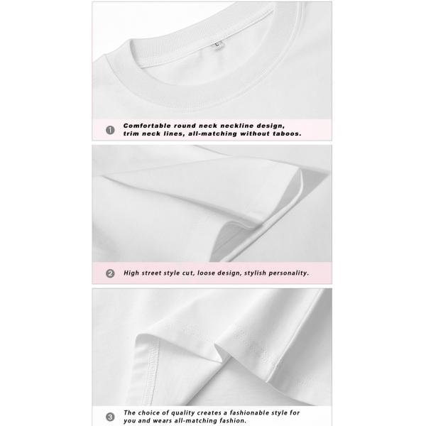 Mens Blank Cotton T Shirt Loose Drop Shoulder Oversized