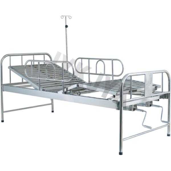 304SUS Lit d'hôpital réglable Manuel de mobilier de lit médical pour patient bariatrique