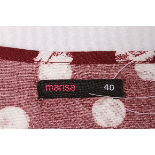 V Neck Elastic Band Ladies Dress Clothing 100% Viscose Polka Dot Red Dress