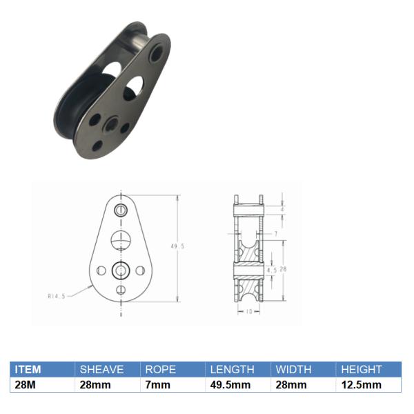Marine Rigging Accessories Stainless Steel 316 Sailing Pulley Block for Heavy Industry